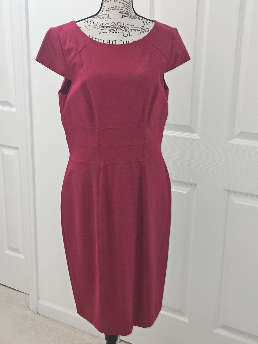 White House Black Market Berry Midi Sheath Dress